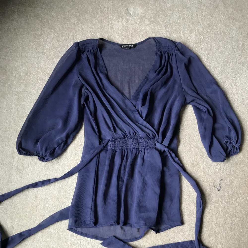 Express wrap blouse.
